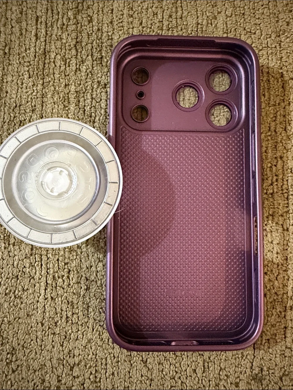 Purple Phone Case with MagSaf pop socket